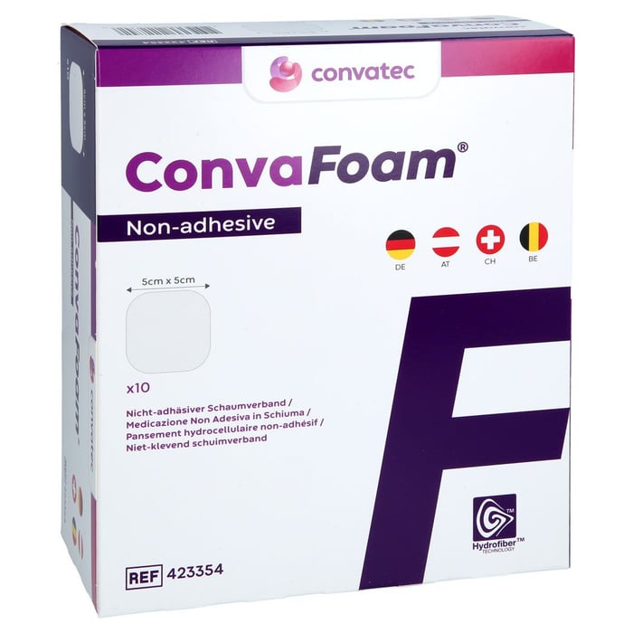 CONVAFOAM Schaumverband nicht-adhäsiv 5x5 cm