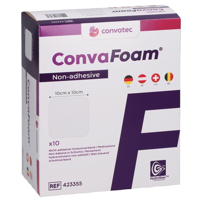 CONVAFOAM Schaumverband nicht-adhäsiv 10x10 cm