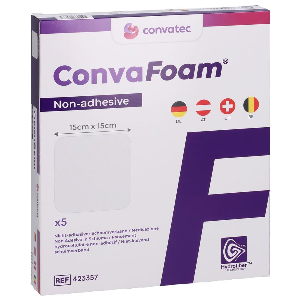 CONVAFOAM Schaumverband nicht-adhäsiv 15x15 cm