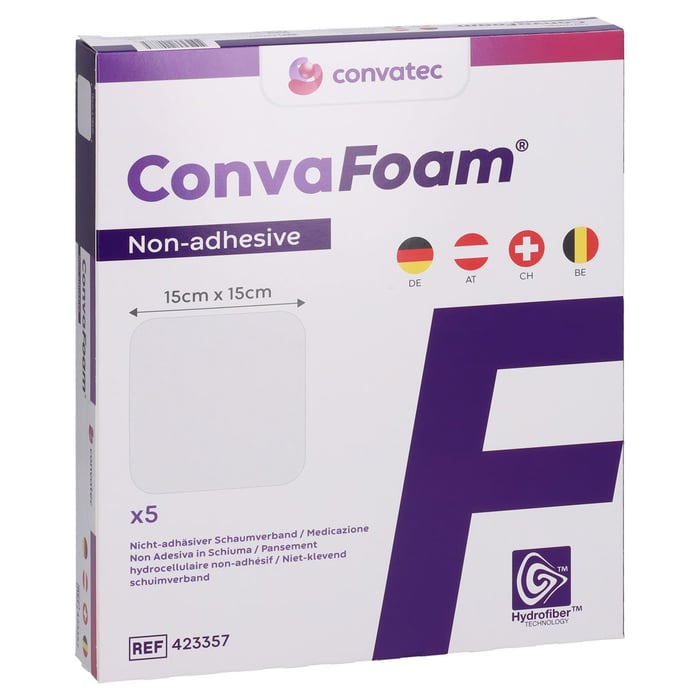 CONVAFOAM Schaumverband nicht-adhäsiv 15x15 cm
