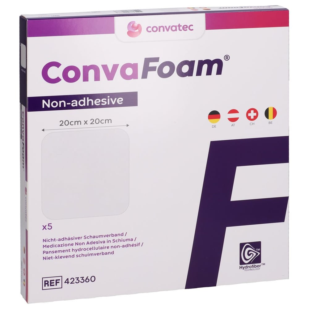 CONVAFOAM Schaumverband nicht-adhäsiv 20x20 cm