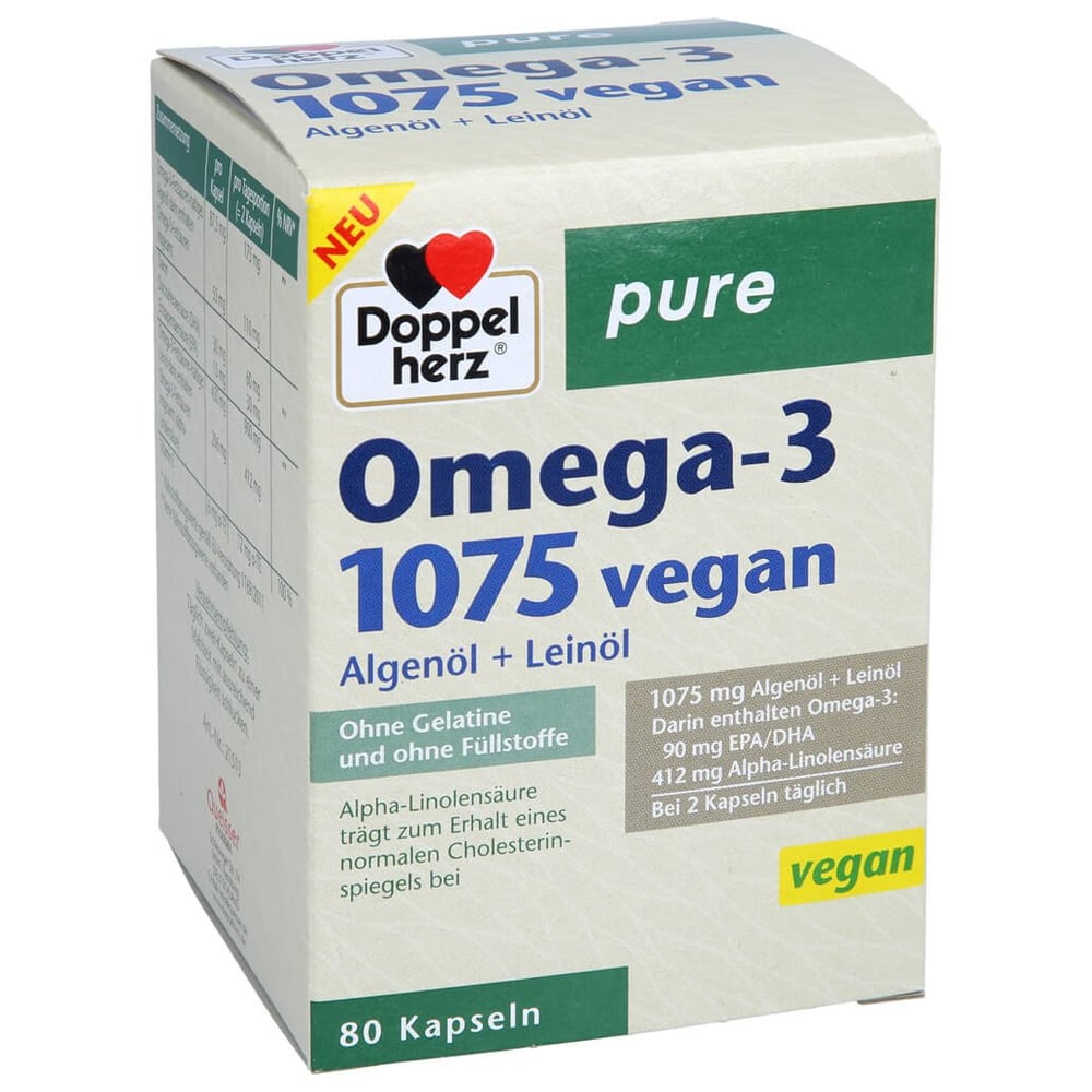 Doppelherz Omega-3 1075 vegan pure