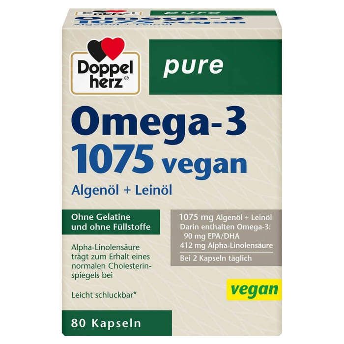 Doppelherz Omega-3 1075 vegan pure