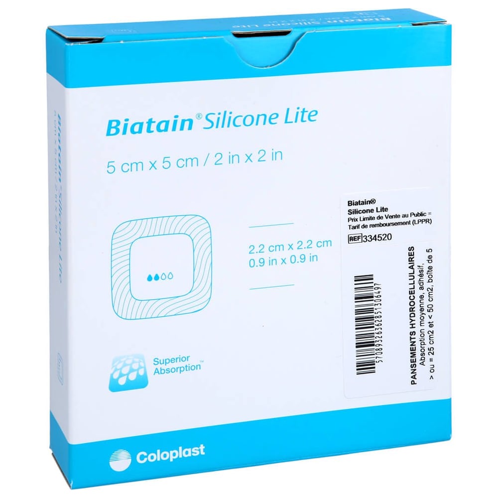 Biatain Silicone Lite Schaumverband 5x5cm ToRa Pharma