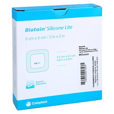 Biatain Silicone Lite Schaumverband 5x5cm ToRa Pharma