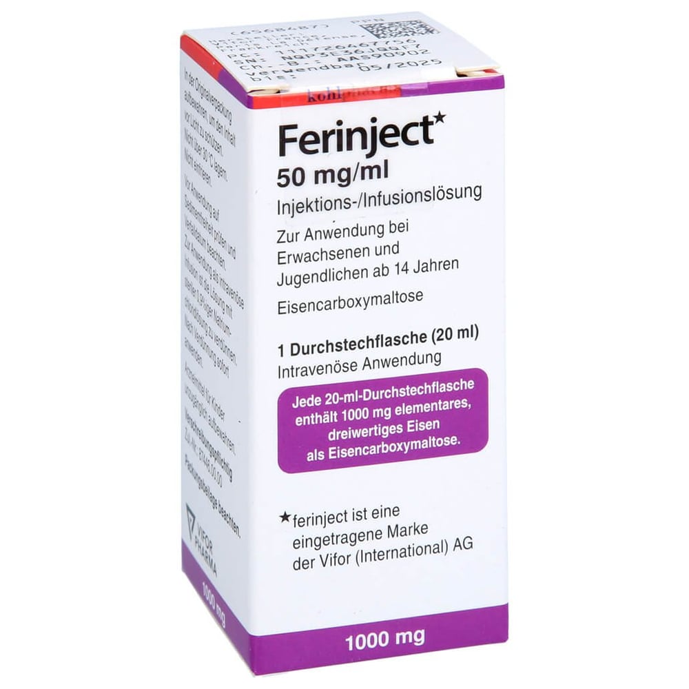 Ferinject 50 mg/ml Injektions-/Infusionslsg.