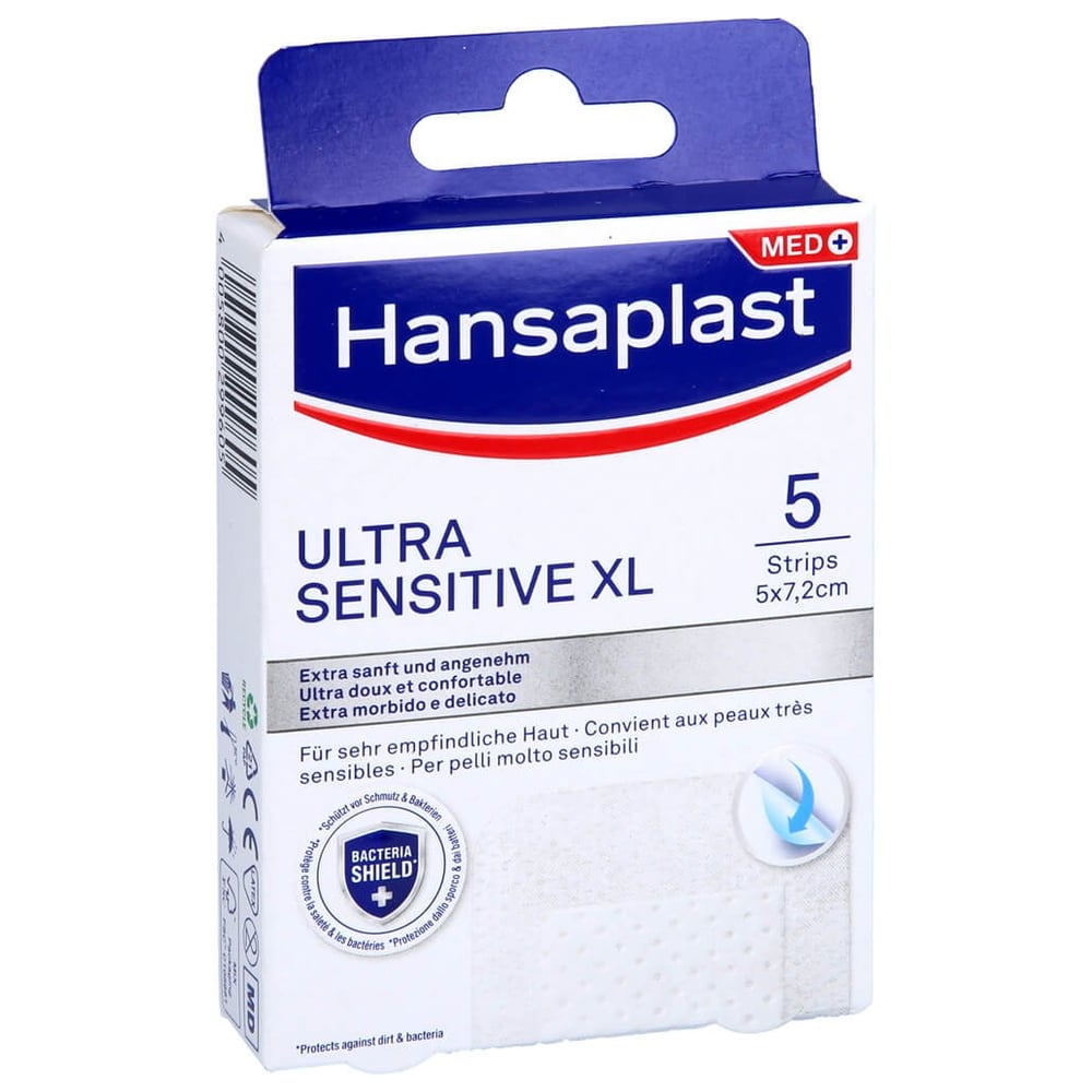 Hansaplast Wundverband Ultra Sensitive 5x7.2cm XL