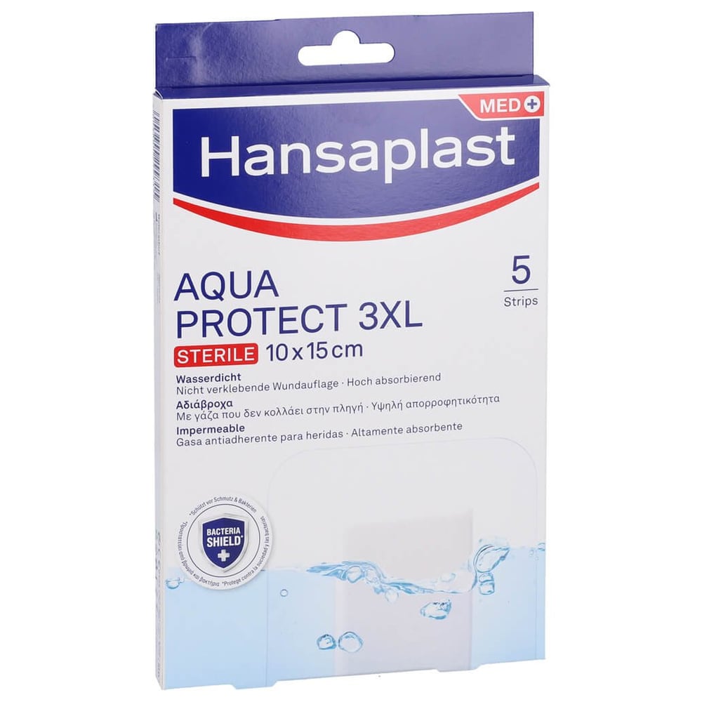Hansaplast Wundverb. Steril Aqua Prot 10x15cm