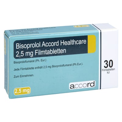 Bisoprolol Accord Healthcare 2,5 mg