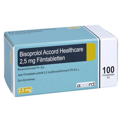 Bisoprolol Accord Healthcare 2,5 mg