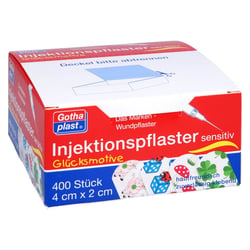 Injektionspflaster 4 x 2 cm Glücksmotive