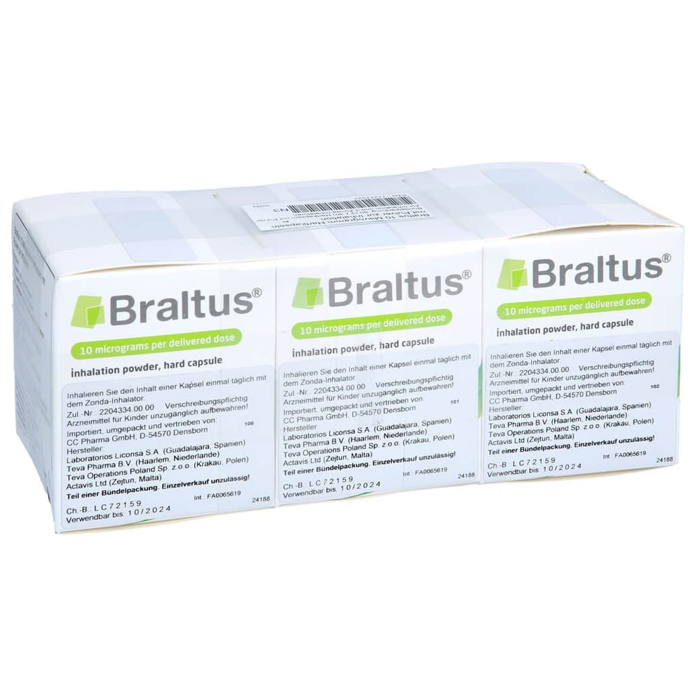 Braltus 10 Mikrogramm + Inhalator