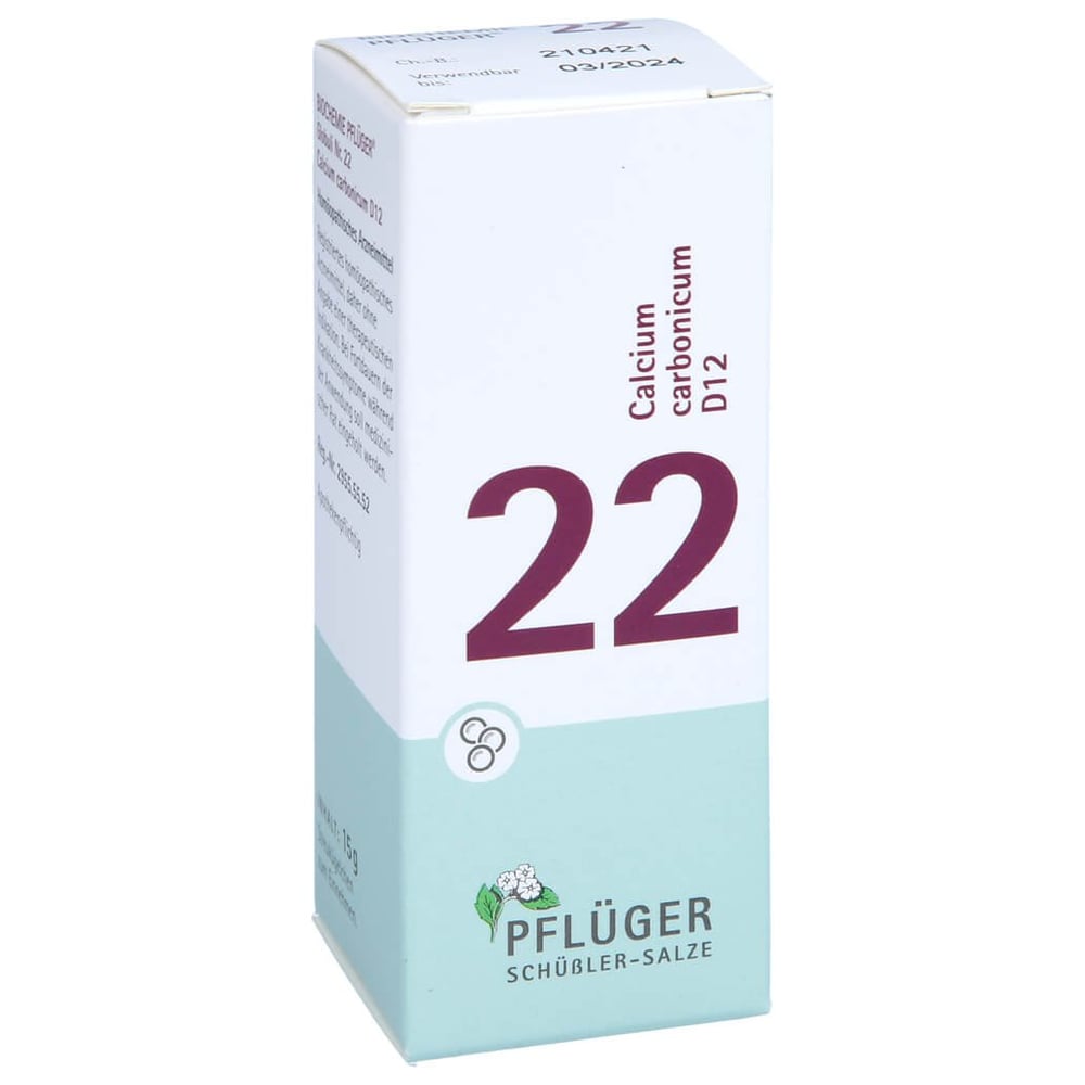 Biochemie Pflüger Globuli Nr. 22 Calcium carbonicum D12