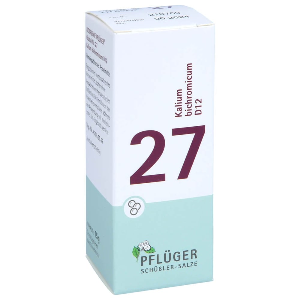 Biochemie Pflüger Globuli Nr. 27 Kalium bichromicum D12