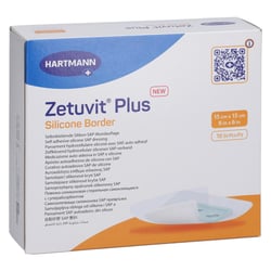 Zetuvit Plus Silicone Border 15x15 cm