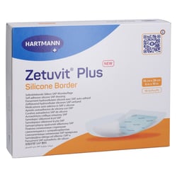 Zetuvit Plus Silicone Border 16x26cm