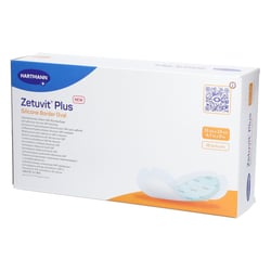 Zetuvit Plus Silicone Border Oval 12x23cm