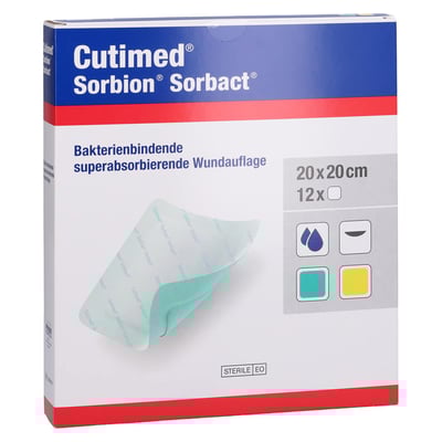 Cutimed Sorbion Sorbact Wundauflage 20x20 cm