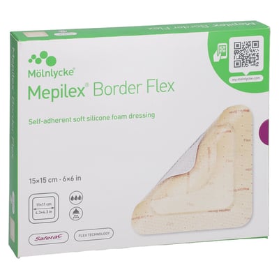 Mepilex Border Flex Schaumverb.haft.15x15 cm