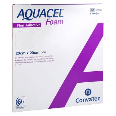 Aquacel Foam nicht adhäsiv 20x20 cm Verband Produktbild 1