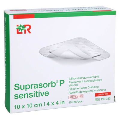 Suprasorb P sensitive PU-Schaumv.bor.lite 10x10 cm Produktbild 1