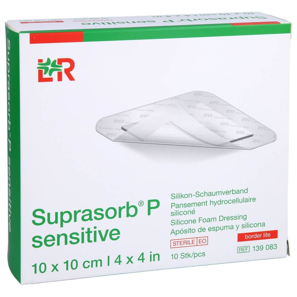 Suprasorb P sensitive PU-Schaumv.bor.lite 10x10cm