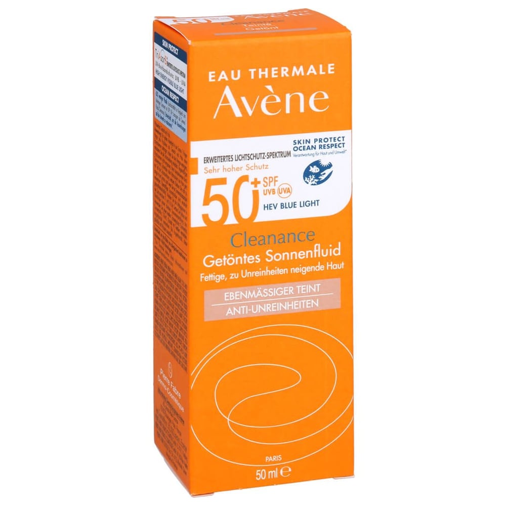 Avène Cleanance Sonnenfluid SPF 50+ getönt