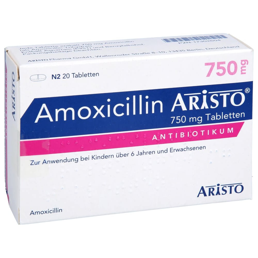 Amoxicillin Aristo 750 mg