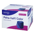 Peha-haft Color Fixierbinde latexfrei 6 cm x 21m blau