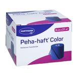 Peha-haft Color Fixierbinde latexfrei 6 cm x 21m blau