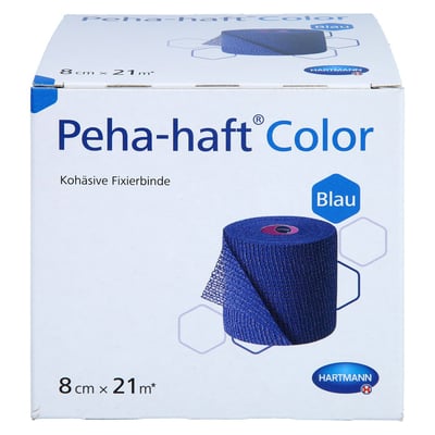 Peha-haft Color Fixierb. latexfrei 8cm x 21m blau