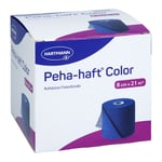 Peha-haft Color Fixierbinde latexfrei 8 cm x 21m blau