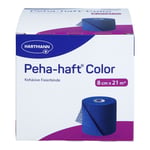 Peha-haft Color Fixierbinde latexfrei 8 cm x 21m blau
