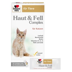 Doppelherz für Tiere Haut&Fell Complex für Katzen