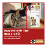 Doppelherz für Tiere Haut&Fell Öl für Katzen+Hunde