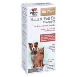 Doppelherz für Tiere Haut&Fell Öl für Katzen+Hunde