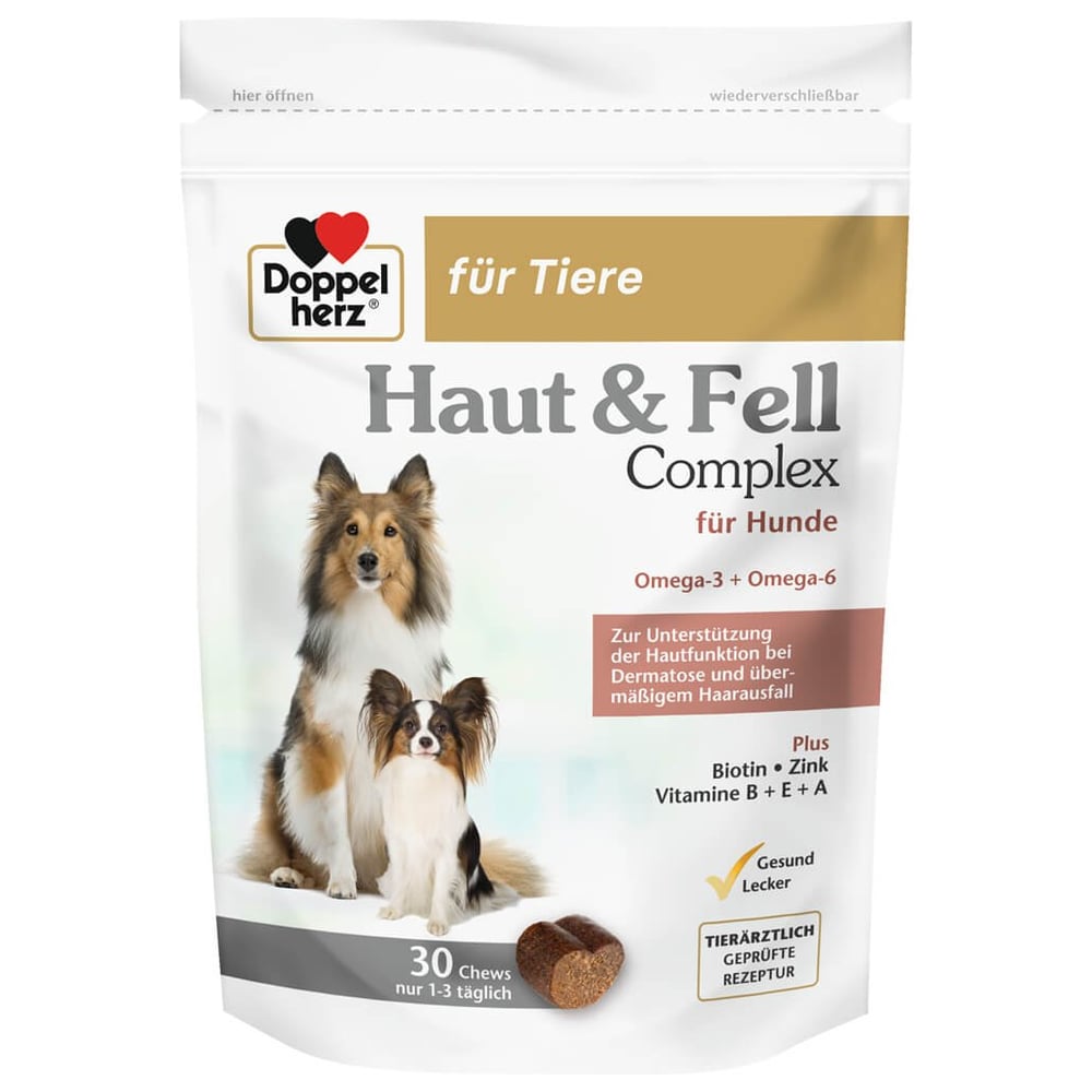 Doppelherz für Tiere Haut&Fell Complex für Hunde