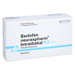 Baclofen neuraxpharm Intrath.0,5 mg/ml10MG/20ML Amp