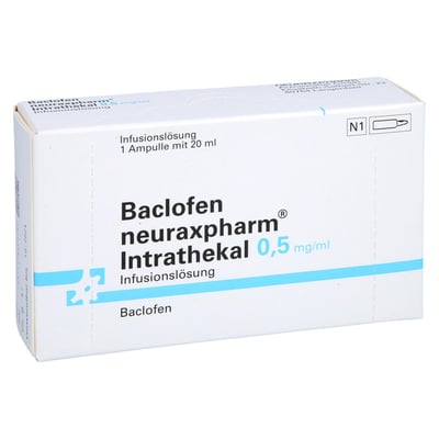 Baclofen neuraxpharm Intrath.0,5 mg/ml10MG/20ML Amp Produktbild 1