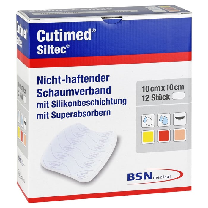 Cutimed Siltec Schaumverb.10x10 cm nicht haftend