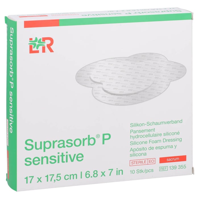 Suprasorb P sensitive PU-Schaumv.sacr.bor.17x17,5