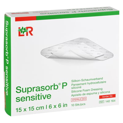 Suprasorb P sensitive PU-Schaumv.bor.lite 15x15 cm