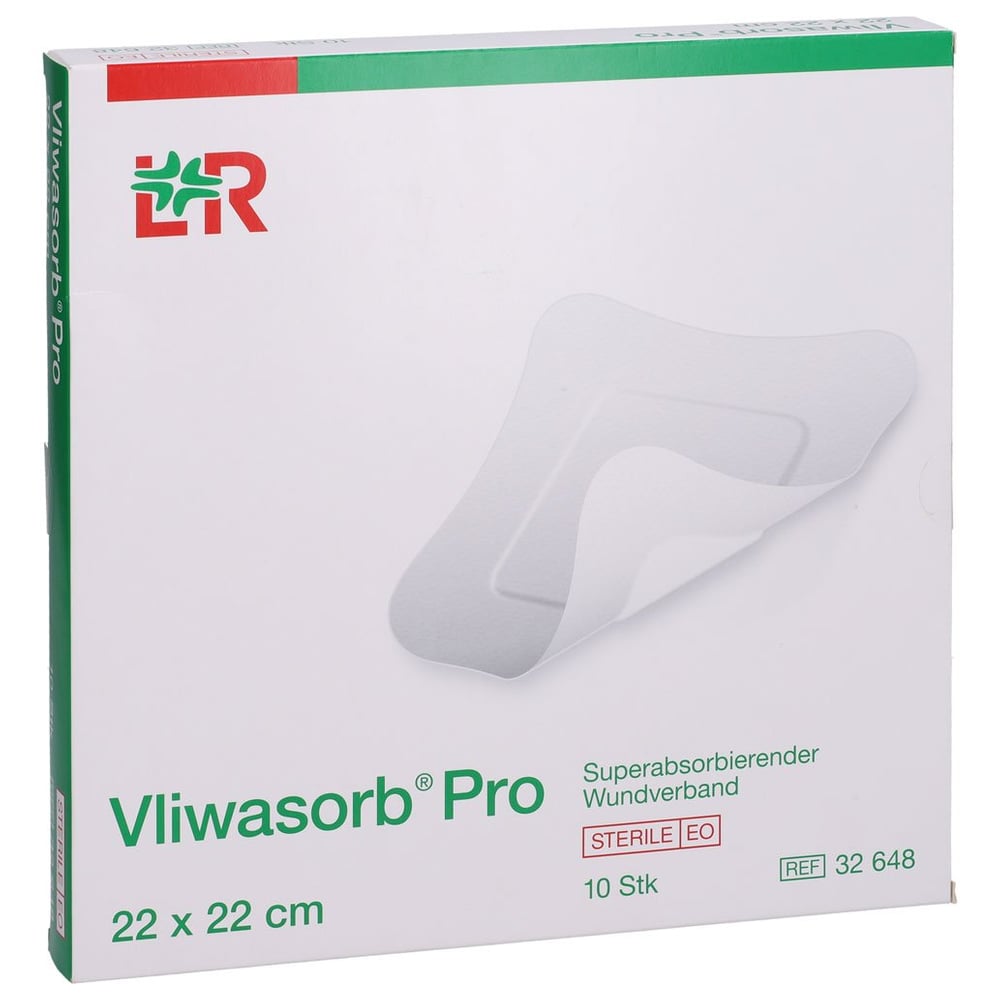 Vliwasorb Pro superabsorb.Komp.steril 22x22 cm