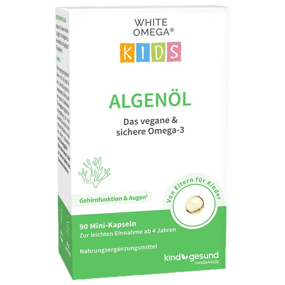 White Omega Kids Algenöl Weichkapseln