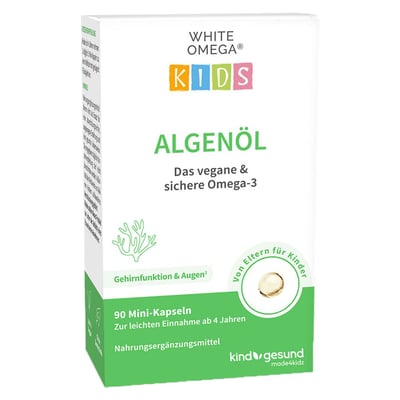 White Omega Kids Algenöl Weichkapseln