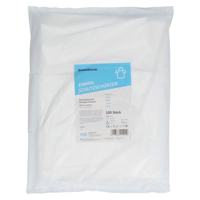 Domotherm Einmal Schutzschürzen weiß 70 cm x 110 cm Produktbild 1