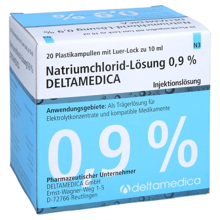 NATRIUMCHLORID-Lösung 0,9% Deltamedica Luer-Lo Pl.
