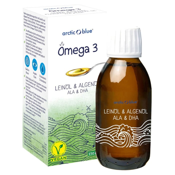 OMEGA-3 VEGAN Öl Arctic Blue