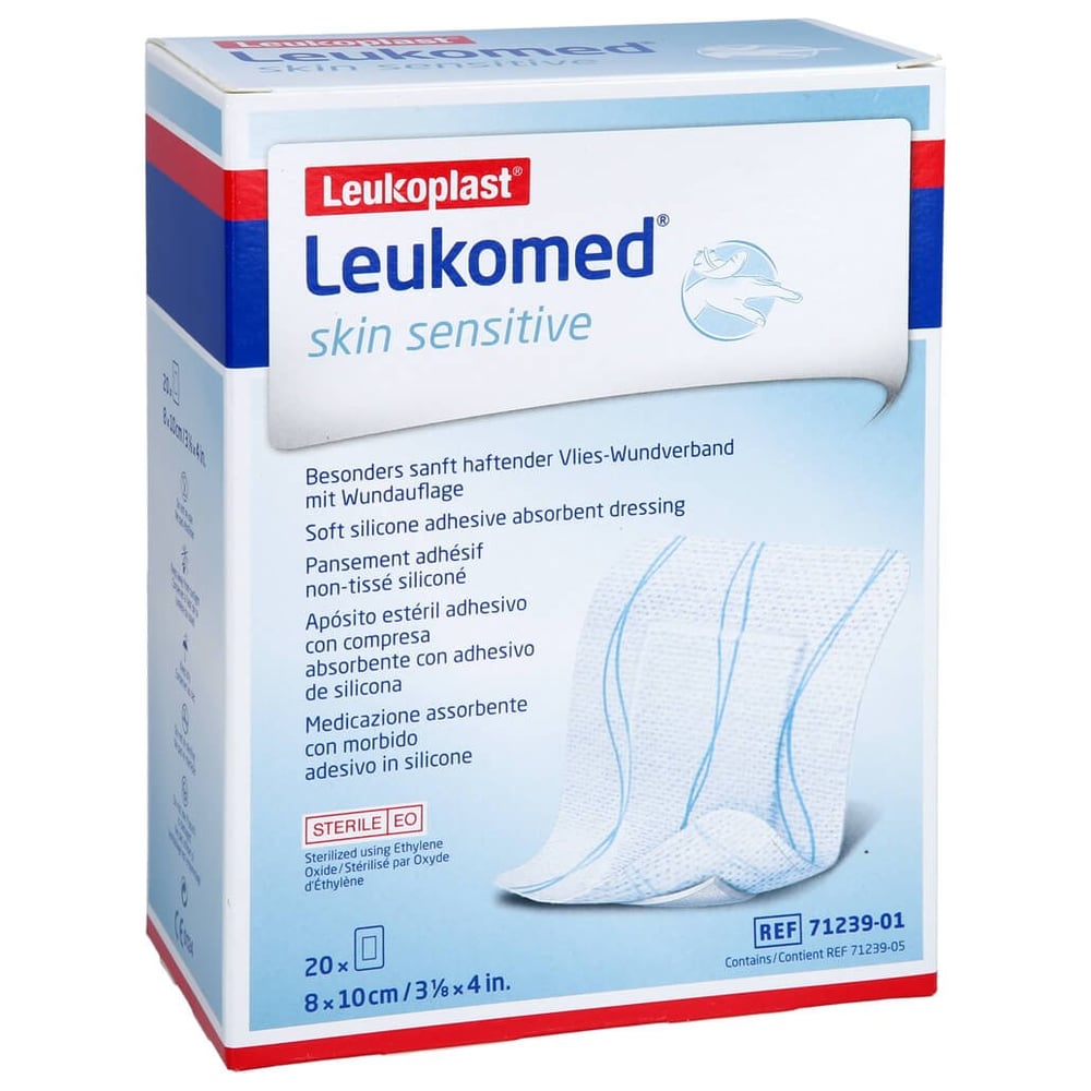 Leukomed skin sensitive steril 10 x 8cm