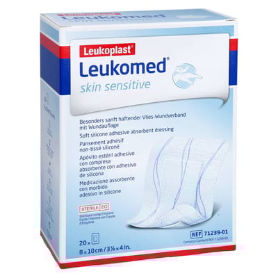 Leukomed skin sensitive steril 10 x 8cm